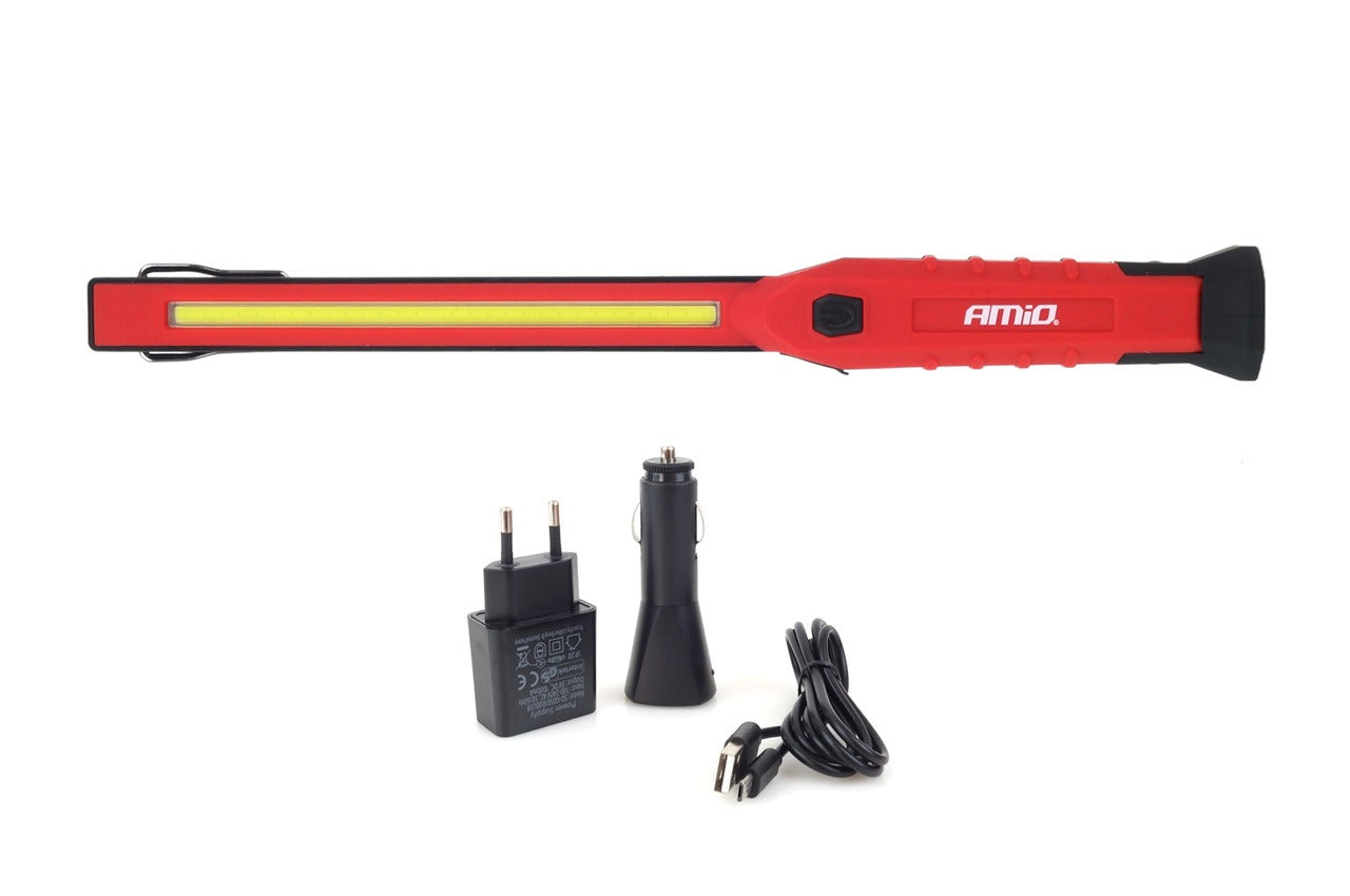 Looplamp Oplaadbaar - thuislader + autolader - 300 lumen Looplamp Oplaadbaar - thuislader + autolader - 300 lumen